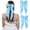 Big-LightBlue, variant on 2 PCS Double Layer Hair Bows Red Hair Ribbon Clips Ponytail Holder Accessories for Women Girls Toddlers Teens Kids