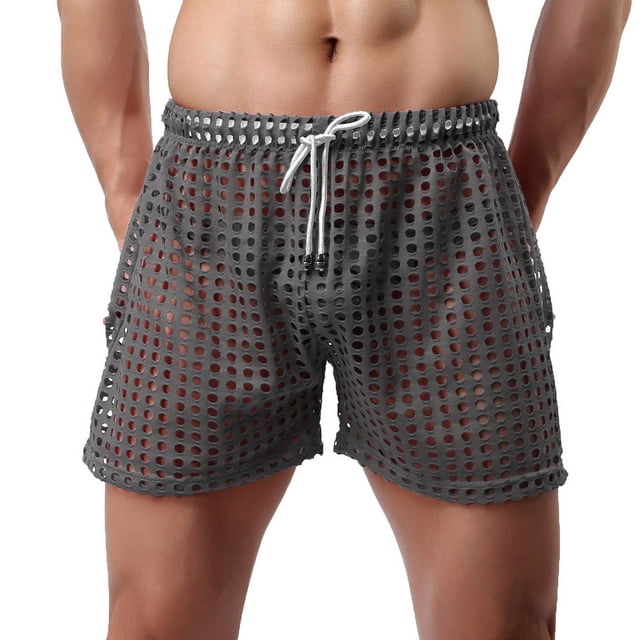 Diufon Men's Athletic Shorts Drawstring Waisted Outdoor Sport Shorts Spring Summer Hiking Shorts with Pockets