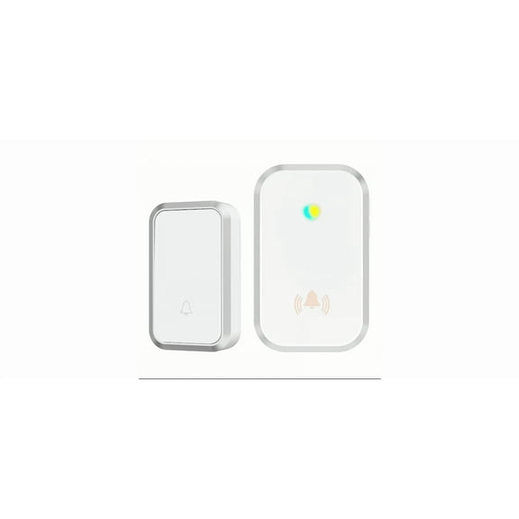 Wirless Doorbell US EU Plug 1000ft/300M Remote Door Bells Cordless ( white )