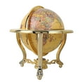 thumbnail image 3 of World Globe, 720 Rotation Retro Globe Adornment, Antique Portable Educational Office For Desk Decor Home Gift, 3 of 8
