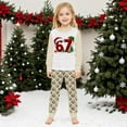 thumbnail image 2 of 67 Pajamas Pants Set 2 Piece 6 7 Joggers with Shirts Comfy Soft Lounge Sets, 2 of 5