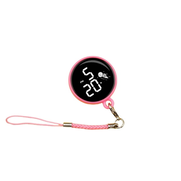 lixuesong Digital Keychain Watch Clip Portables Small Pocket Watch Student Pendant Watch for Easy Time Reading