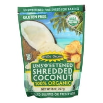 Let's Do Organic Shredded Coconut Unsweetened 8 oz Pack of 2