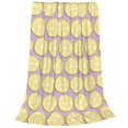 thumbnail image 2 of Fotbe Yellow Lemon Slices Manta de Franela Acolchonada con Estampado, Súper Suave y Esponjosa, Extra Grande para Sofá, Cama, Uso Todo el Año-80"x60", 2 of 7