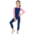 thumbnail image 3 of Traje de baño de cuerpo completo para niñas y niños Traje de baño de manga larga con protección UV X-MANTA Aqua/XL, 3 of 7