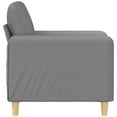 thumbnail image 2 of vidaXL Fauteuil Gris Clair 60 cm Tissu, 2 of 5
