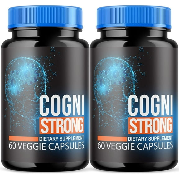 (2 Pack) Cognistrong - Brain Boost Supplement - Dietary Supplement for Focus, Memory, Clarity, Cognitive - Advanced Nootropic Support Formula for Maximum Strength - 120 Capsules
