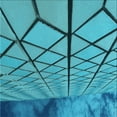 thumbnail image 1 of Ahgly Company Machine Washable Indoor Square Transitional Dark Cyan Green Area Rugs, 4' Square, 1 of 7