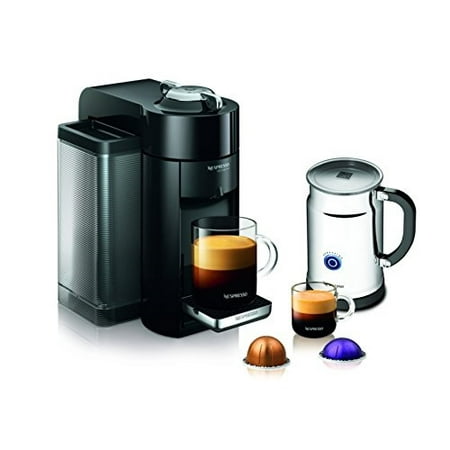 Nespresso A+GCC1-US-BK-NE VertuoLine Evoluo Deluxe Coffee & Espresso Maker with Aeroccino Plus Milk Frother, Black (Discontinued (Best Nespresso Vertuoline Machine)