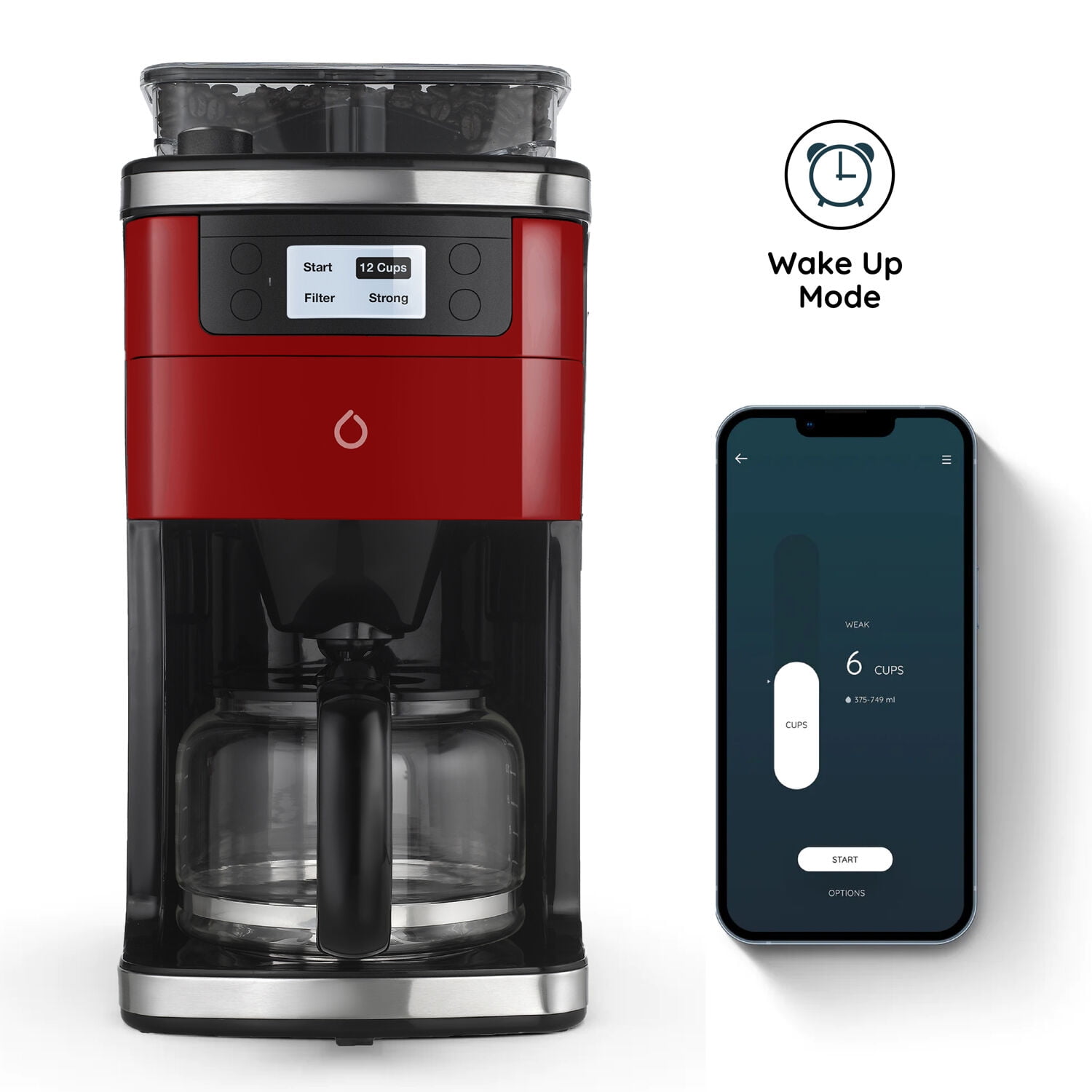 Smart Coffee Machine Electric Coffee Maker Multifunctional American Coffee  4-6 Cups High Temperature Glass Pot Automatic 600W