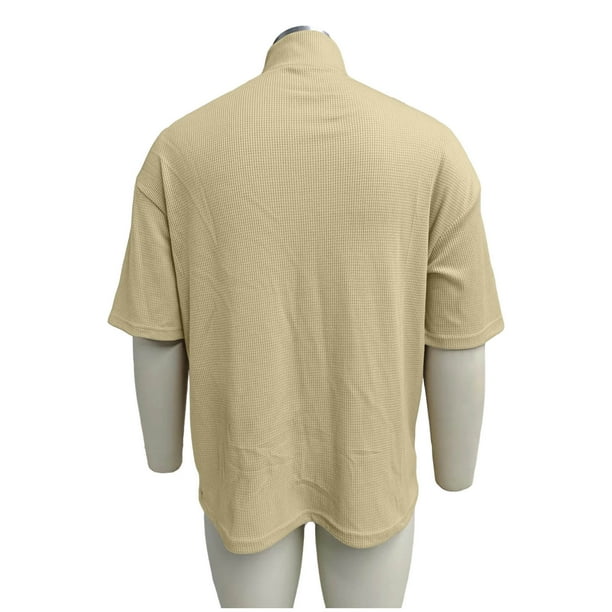 VBTAPA Men Quarter Zip Pullover Trendy Casual Stand Collar Short