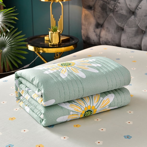 Colcha Enfriante de Verano Twin 39x59 – Edredón ligero y fino para el calor, tela lavada suave y transpirable, manta lavable en dormitorio y cama S