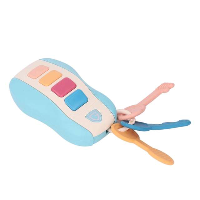 Remote Car Key Toy, Small Buttons Music Early Learning Kids Toy Car Keys Develop Creativity For Daily Play Red,Blue