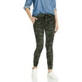 thumbnail image 1 of Cover Girl Junior's Pull On Camo Solid Mid Rise String Jogger Fit Sporty Active, Yellow Tie, 5, 1 of 2