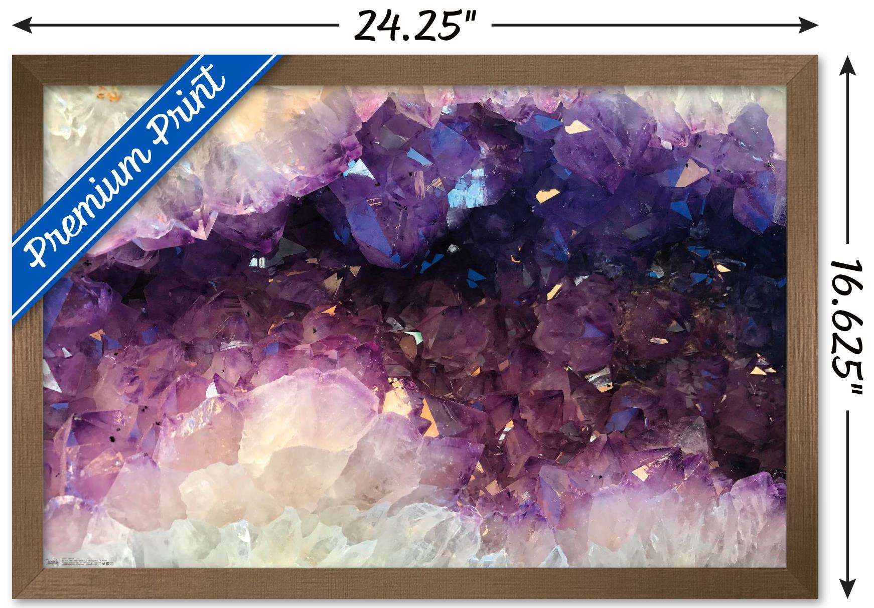 Geode Wall Poster, 14.725" x 22.375", Framed