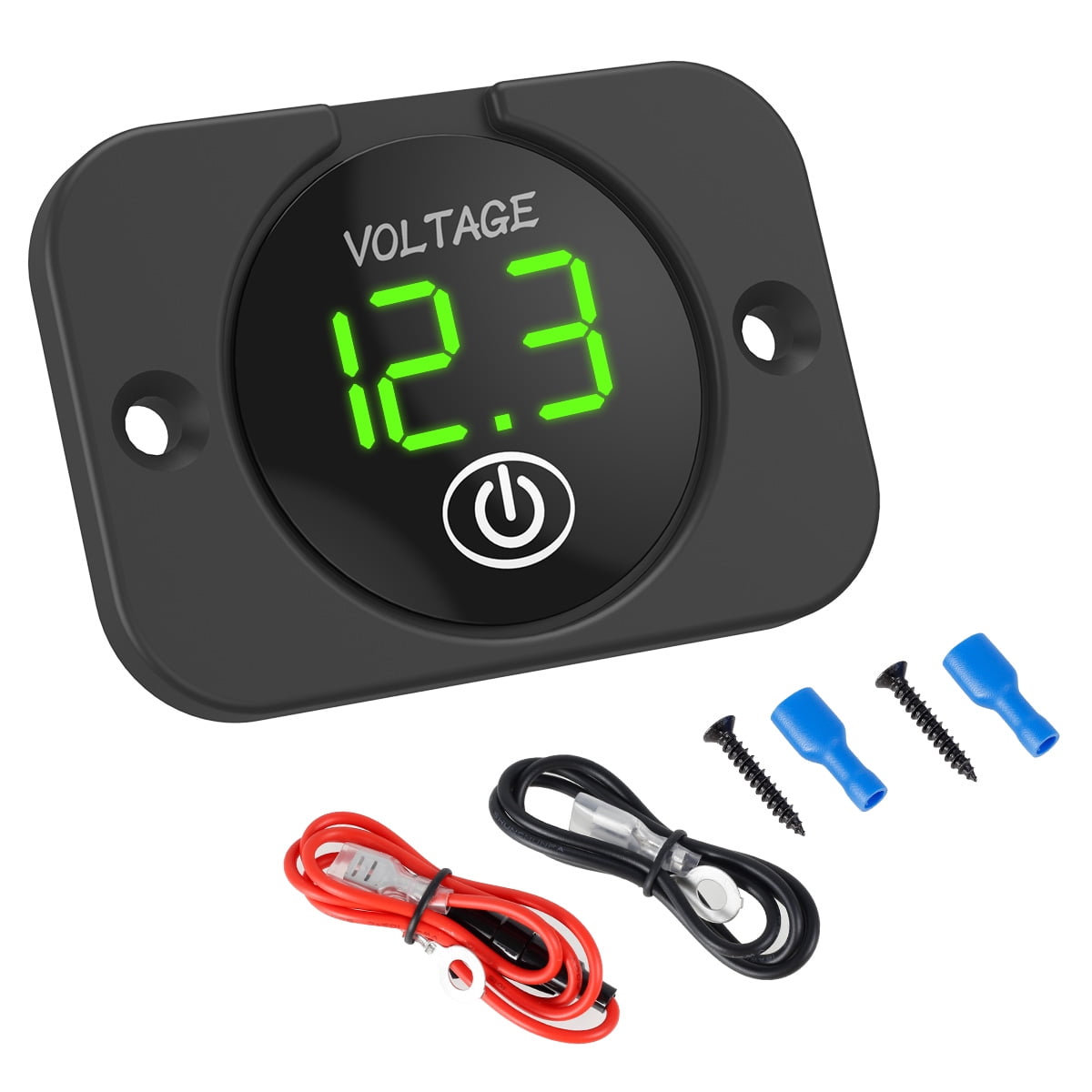 12V LED Car Voltmeter Digital Display Voltage Meter Waterproof Car