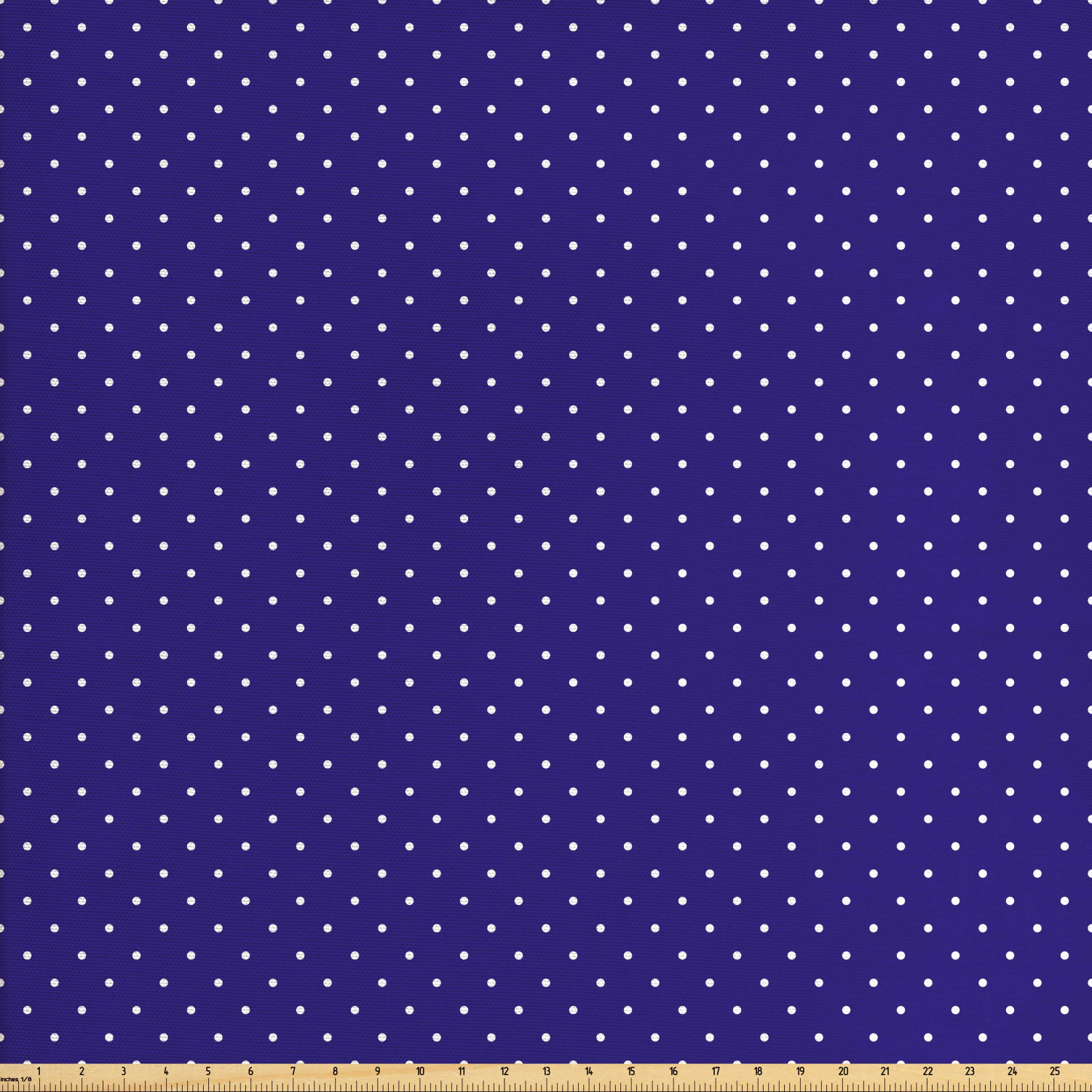 Navy Fabric by The Yard, Polka Dots Pattern Nostalgic Feminine Shabby