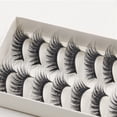 thumbnail image 5 of HOT Sale! 10 Pairs Thick Long Cross Party False Eyelashes Black Band Fake Eye Lashes Eyelashes Lashes Makeup Lash clusters, 5 of 5