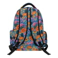 thumbnail image 2 of Chririnla Vibrant Floral Print School Backpack with Lightweight, Adjustable Padded Straps Multi-Pocket 17 Inch Casual Daypack for Back to School Daily Use, 2 of 10