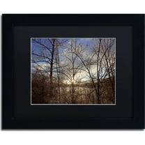 Trademark Fine Art "South Amherst Quarries" Canvas Art by Jason Shaffer, Black Matte, Black Frame