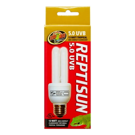 UPC: 0097612340068 | Zoo Med ReptiSun 5.0 Mini Compact Fluorescent Bulb  13 Watt