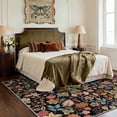 thumbnail image 2 of KUETH 5X7 Vintage Floral Area Rugs Machine Washable Rugs for Living Room, Non Slip Flat Pile Rug with Rubber Backing, Boho Rug for Entryway Bedroom Dining Room Home Office, 2 of 5