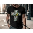 thumbnail image 3 of Boho Floral Cross Religious Church Gift for Men Women Kids T-Shirt Floral Cross Faith Pray Birthday Holiday Presents Tshirt, 3 of 10