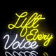 thumbnail image 1 of Letreros de neón Life Every Voice Home Art USB Led Neon Lights Letrero para dormitorio Oficina Hotel Pub Café Sala de recreación Decoración de pared Obra de arte Luz de noche 16.5x12.6 in, 1 of 7