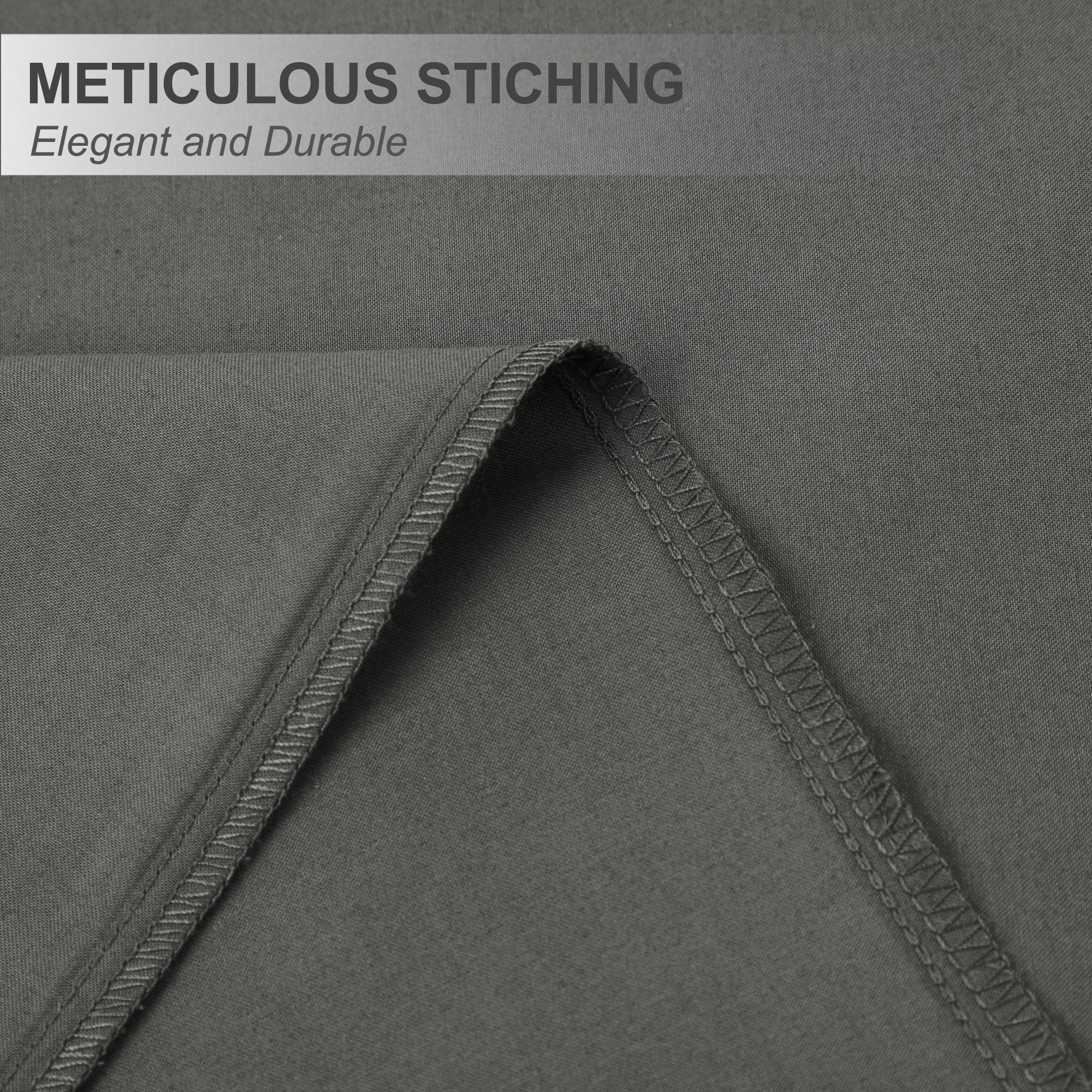 Unique Bargains Cotton Zipper Closure Breathable Body Pillowcase Dark Gray 20"x48"
