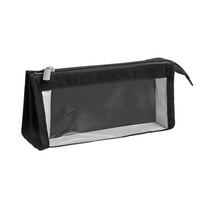 Cinvoph Large Pencil Case, Clear Pen Pouch with 3 Compartments, Pencil Bag with Zipper, Students Supplies