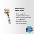 thumbnail image 2 of Two Sweet Foxes Retractable Reel ID Badge Key Card Name Tag Holder with Clip, 2 of 6