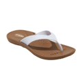 thumbnail image 2 of Okabashi Breeze Women's Flip Flops-Toffee/White-S, 2 of 3
