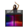 thumbnail image 3 of DJ Event Booth Facade, Portable DJ Facade Booth Table, Foldable Structure DJ Display Stand, Black DJ Controller Stand, 3 of 32