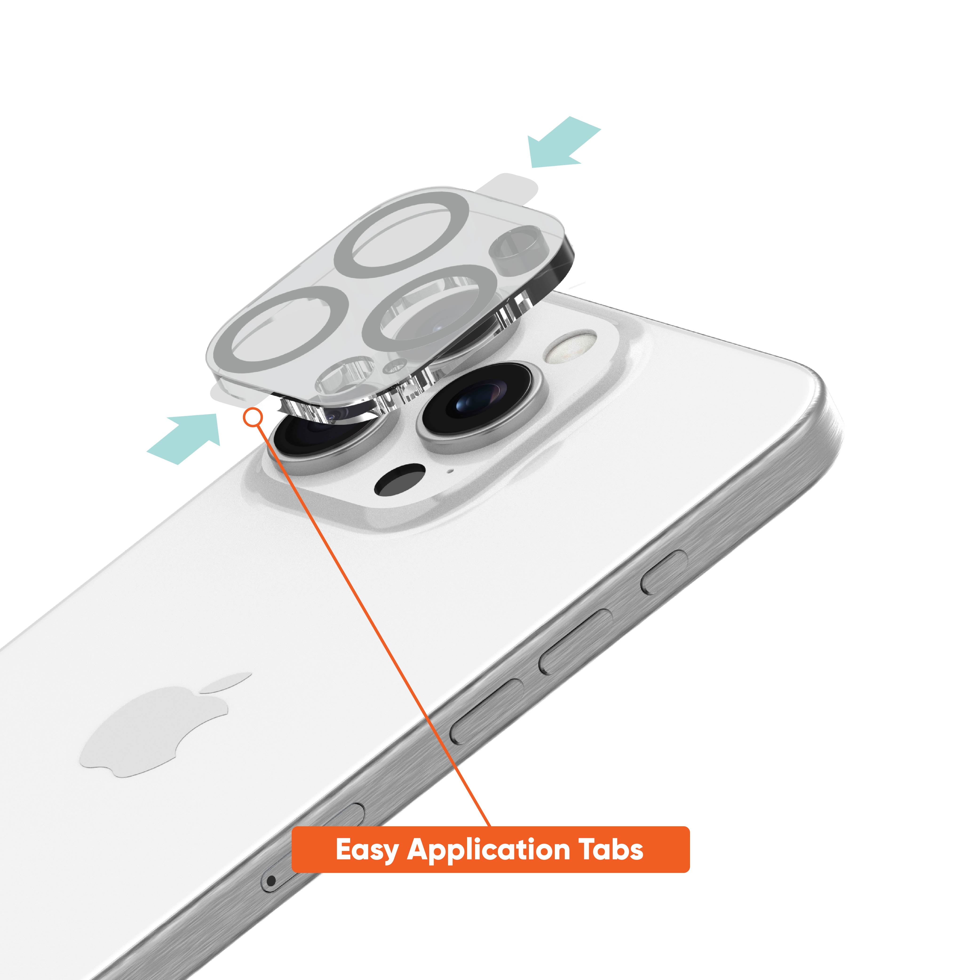 onn. Camera Glass Protector for iPhone 16 Pro / iPhone 16 Pro Max