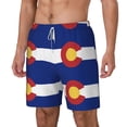 thumbnail image 5 of Men's Colorado Swim Trunks with Compression Liner Bathing Suit Swimwear, 5 of 6