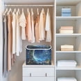thumbnail image 4 of Yayeee Collapsible Cube Storage Bin with Lid Fabric Closet Decorative Basket with Handles, Floral Occean, 4 of 7