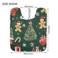 thumbnail image 5 of Yayeee Bath Rug for Bathroom Floor Non Slip Rectangle Fluffy Soft Absorbent Mat, 16"x24", Yellow Christmas Gingerbread, 5 of 7