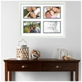 thumbnail image 2 of ArtToFrames Collage Photo Picture Frame with 4 - 6x9 Openings, Framed in White with Super White and Black Mats (CDM-3966-3), 2 of 8