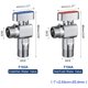 thumbnail image 5 of SUBMARINE Angle Stop Valve, Brass Material, 1/2'' Inlet and Outlet Caliber, 1/4 Turn Shut Off Valve, With 3/8'' Adapter, for Hot and Cold Water（2 Pack）, 5 of 5