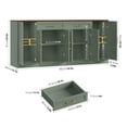 thumbnail image 7 of Hiphuta 70.8"W Large Buffet Cabinet with 6 Doors, Modern Farmhouse Sideboard with 2 Drawers, Coffee Bar for Kitchen Dining Room Living Room, Green, 7 of 7