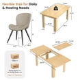 thumbnail image 5 of Hawsaiy Extendable Dining Table Set for 6, Shell Back Upholstered Dining Chairs, Farmhouse Kitchen Dining Room Set, Hidden Leaf Dining Table Seats 6-8, 5 of 8