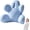 Blue, variant on Ergonomic Lumbar Support Pillow for Office Chair, Memory Foam Back Cushion for Car Seat & Lower Back, Firm Backs Pillow to Improve Sitting Posture for Gaming (Pink)