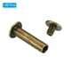 thumbnail image 3 of 50 Conjuntos de Tornillos Chicago, M5x20mm Tornillo Chicago con recubrimiento de latón, Poste de tornillo Phillips para cuero, Marrón, 3 of 7