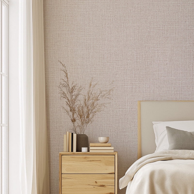 Fabric Texture PVC Fabric textile base Peel and Stick Wallpaper Self Adhesive Linen Look Wall cover Waterproof Washable Removable Vinyl Roll for Living Room Bedroom Accent Wall DIY Wallpaper self-adh