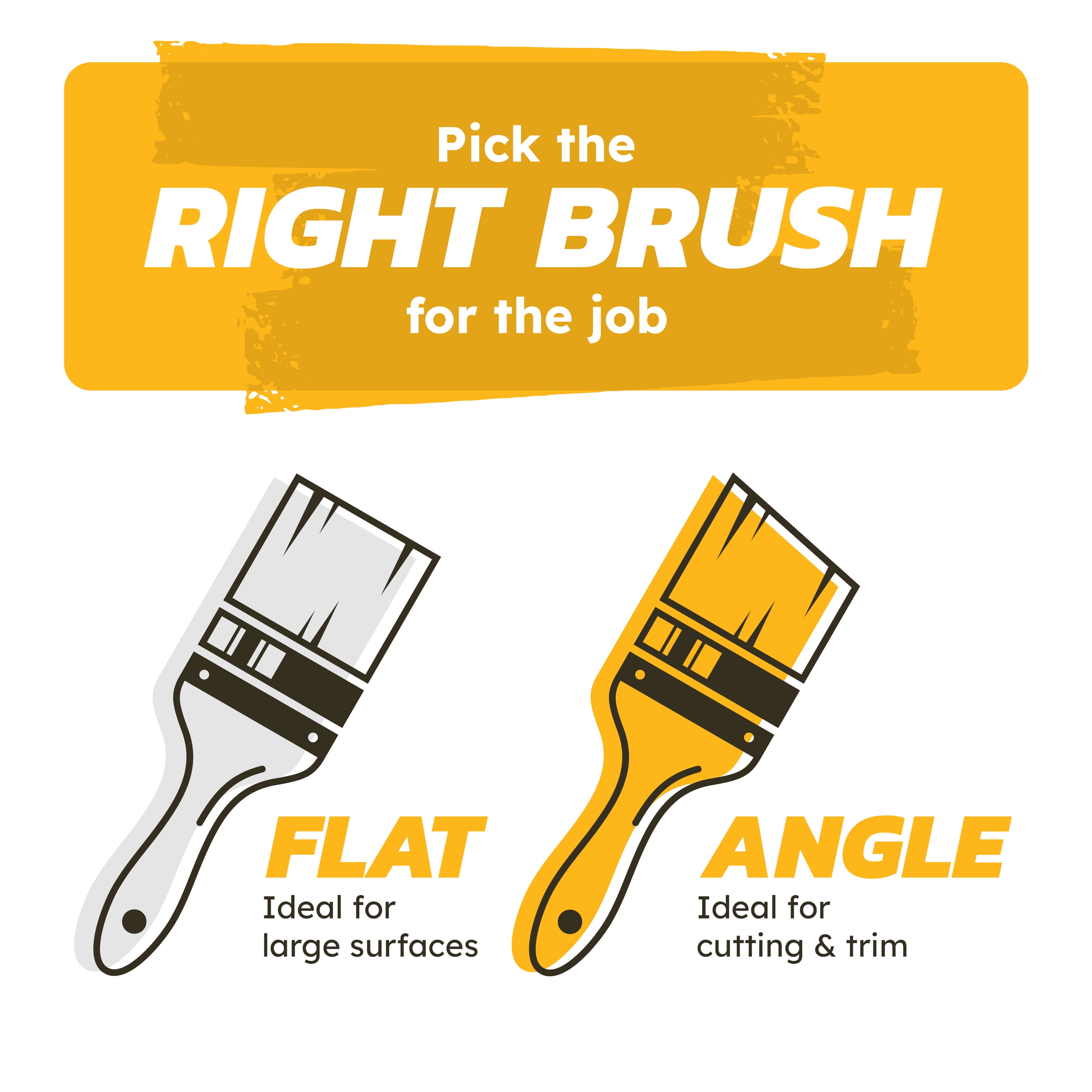 GOOD 2.5 Polyester Angle Brush