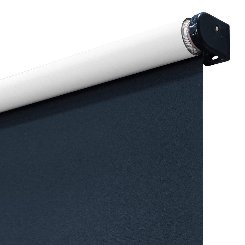 Lumi Blackout Cordless Slow Release Fabric Roller Shade 60" x72", Blue