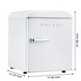thumbnail image 3 of Galanz 1.7 Cu ft Retro Mini Fridge, White, Estar, New, 3 of 9