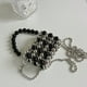 thumbnail image 3 of Bolso Mini Beads Pearl Mujeres Crossbody Bag Chain Bolsos pequeños Monedero (Negro), 3 of 6
