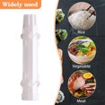 thumbnail image 3 of Molde cilíndrico para hacer sushi HBASD de plástico apto para uso alimentario, máquina para hacer sushi, arroz, verduras y carne, utensilios de cocina para principiantes (blanco), 3 of 6