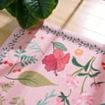 thumbnail image 6 of Balacho Cozy Bohemian Style Floral Design Faux Wool Area Rug, 5' x 7', Pink, 6 of 7